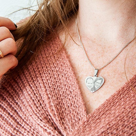 Engraved necklace pendants