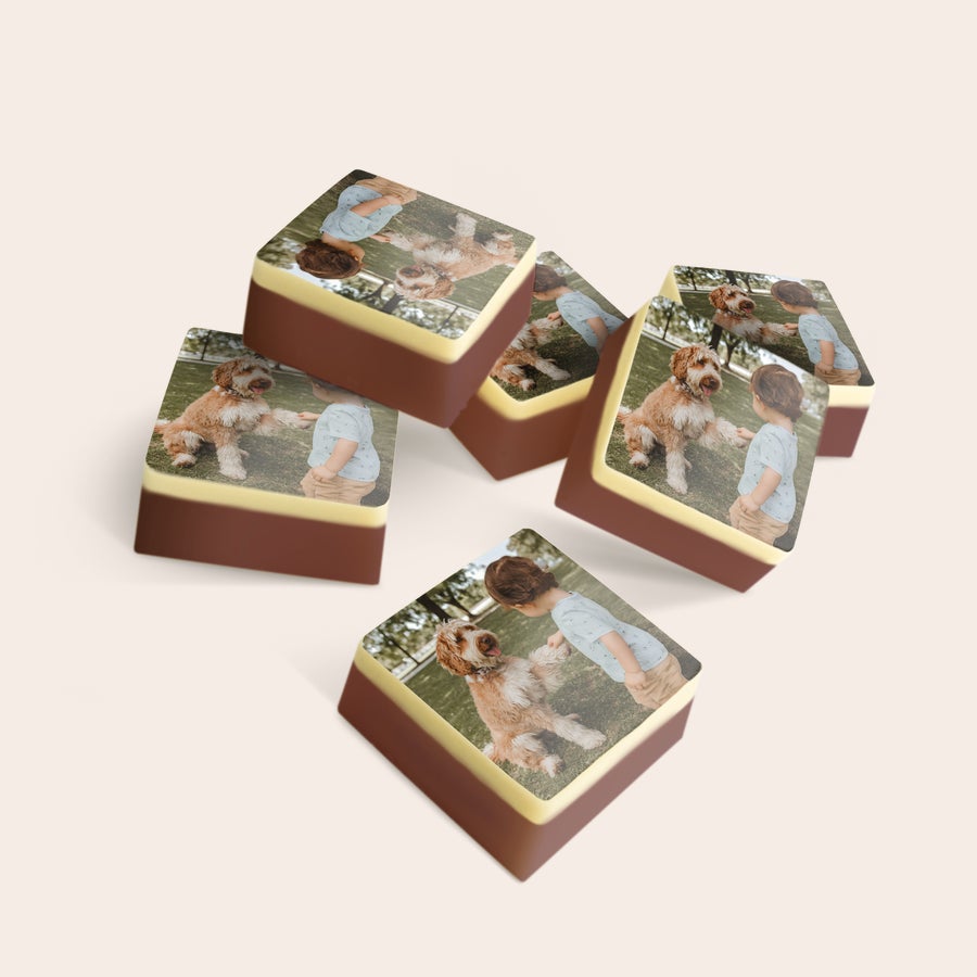 Personalised photo chocolates