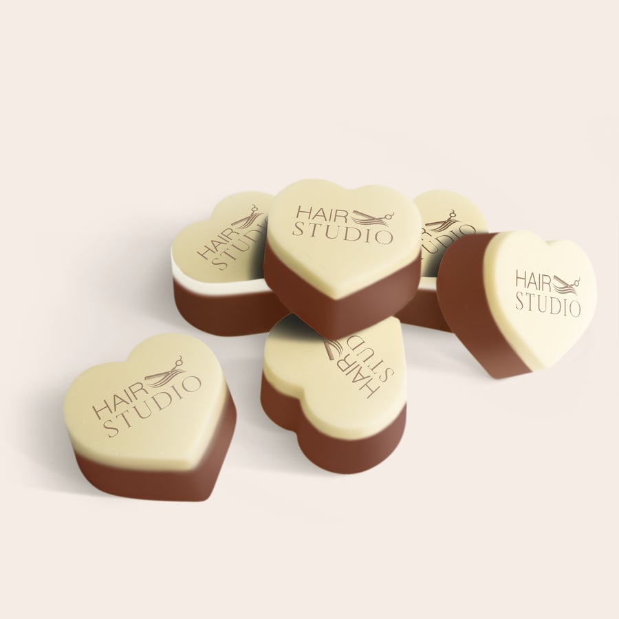 Personalised Photo Chocolates - Hearts