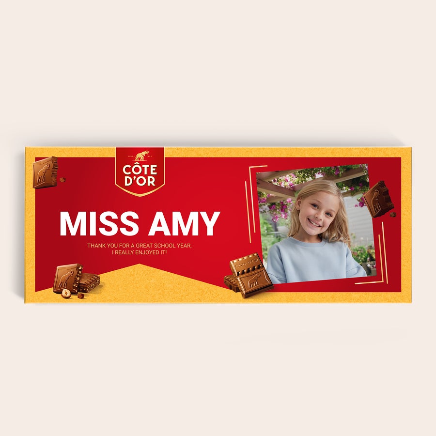 XXL personalised CĂ´te d'Or chocolate bar XXL personalised CĂ´te d'Or chocolate bar