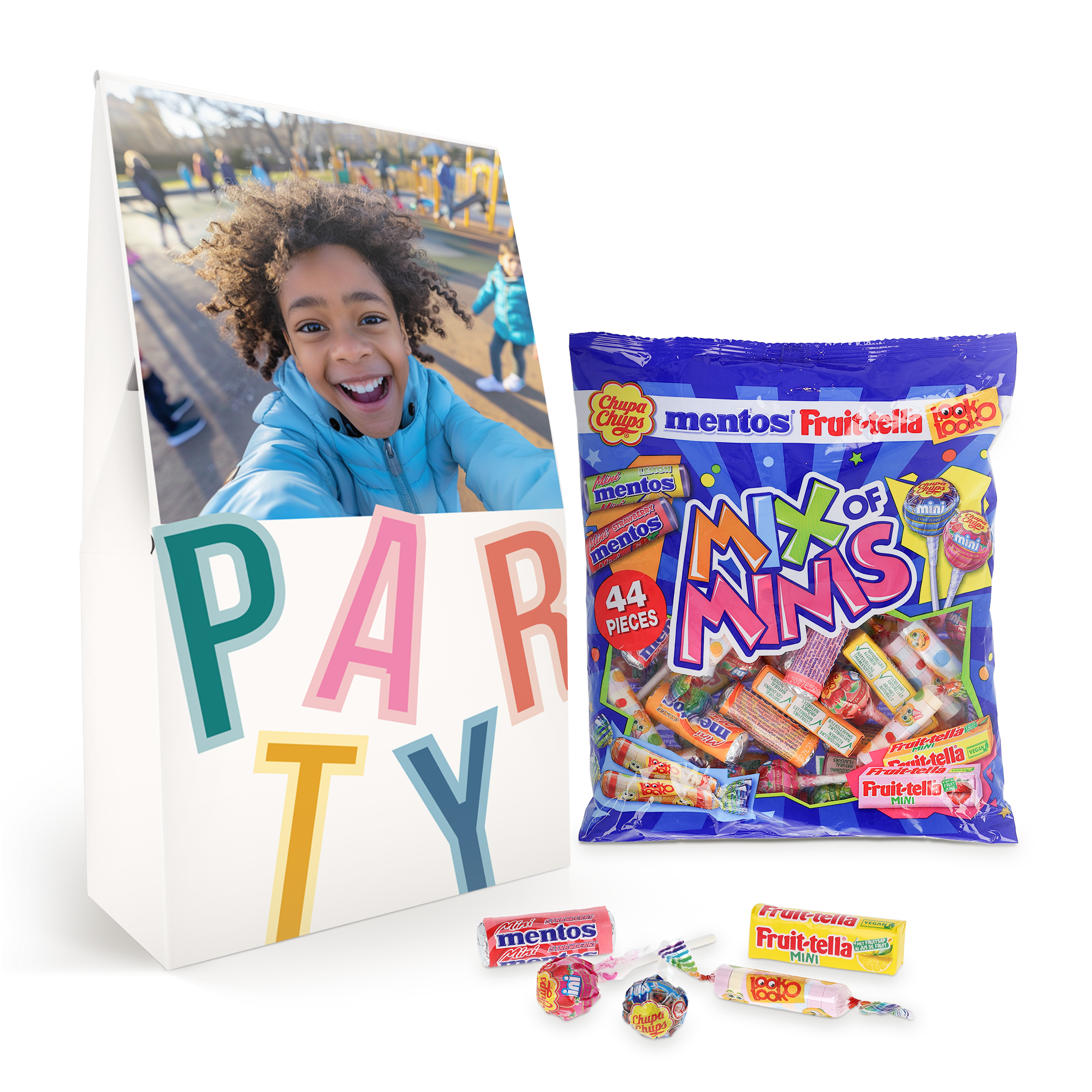 Candy mix with Fruit-tella 44 minis - personalised 