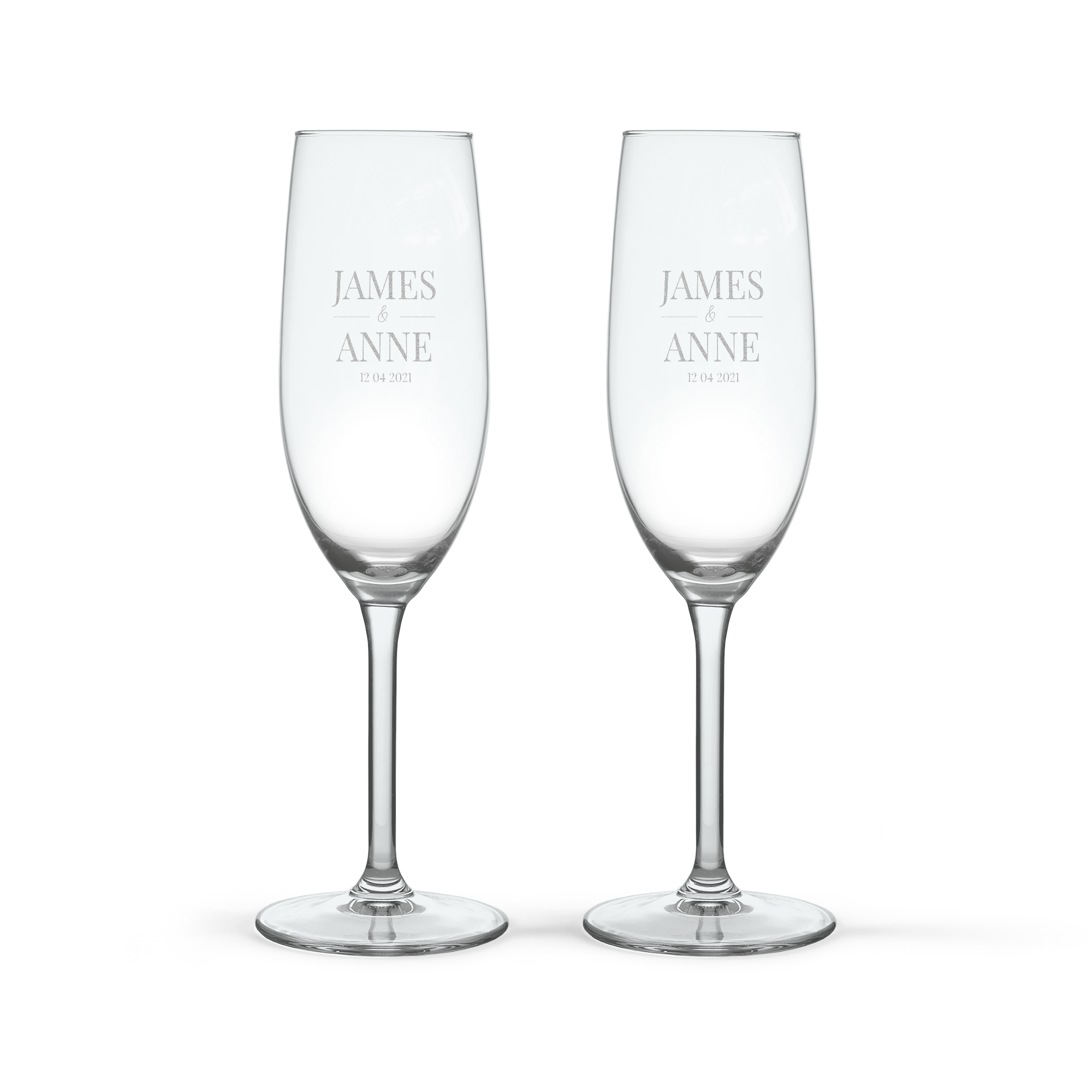 Personalised Champagne Glasses - 2 pcs