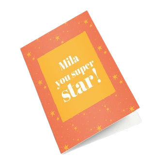 Personalised greeting card - Graduation - M - Portrait