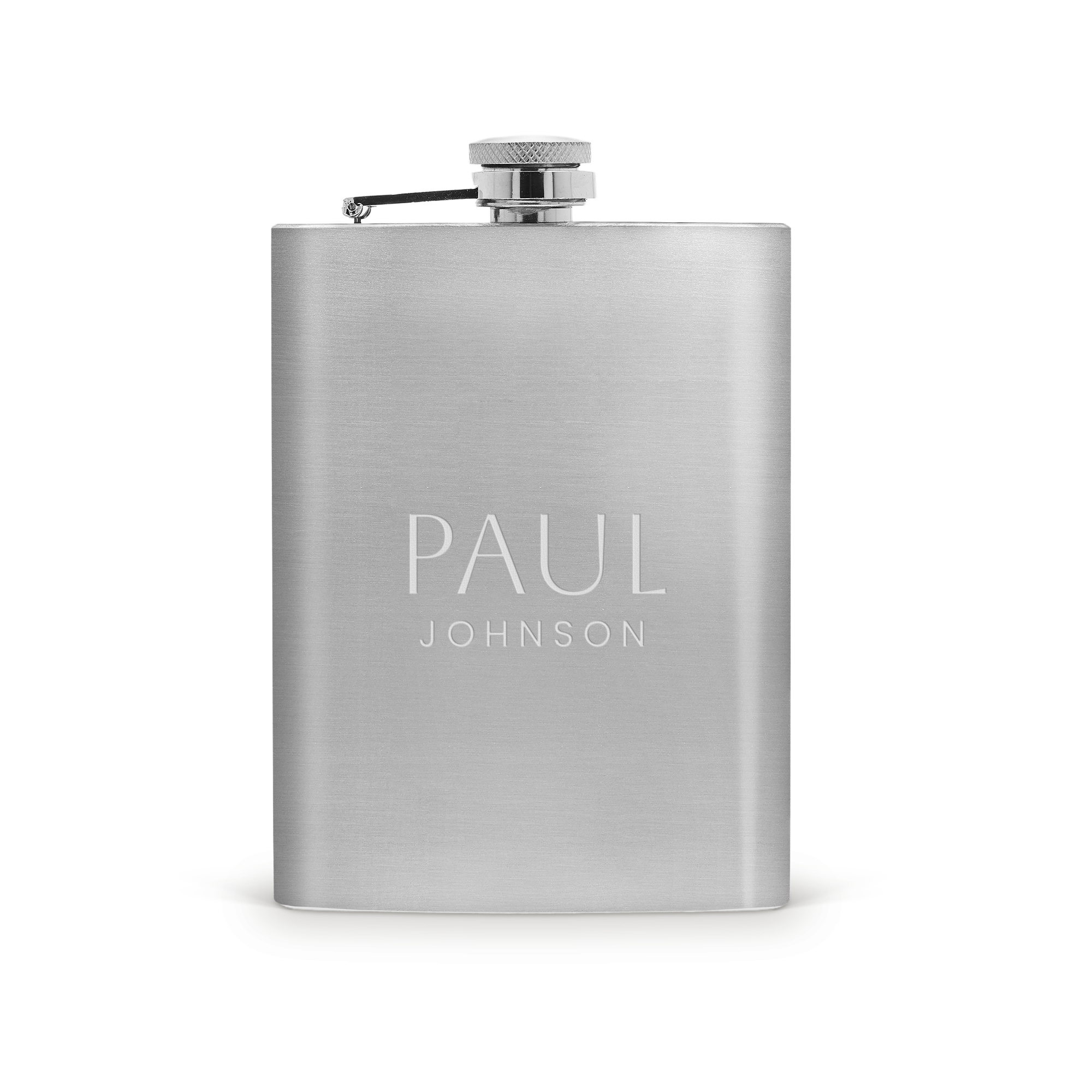 Engraved hip flask - Stainless steel