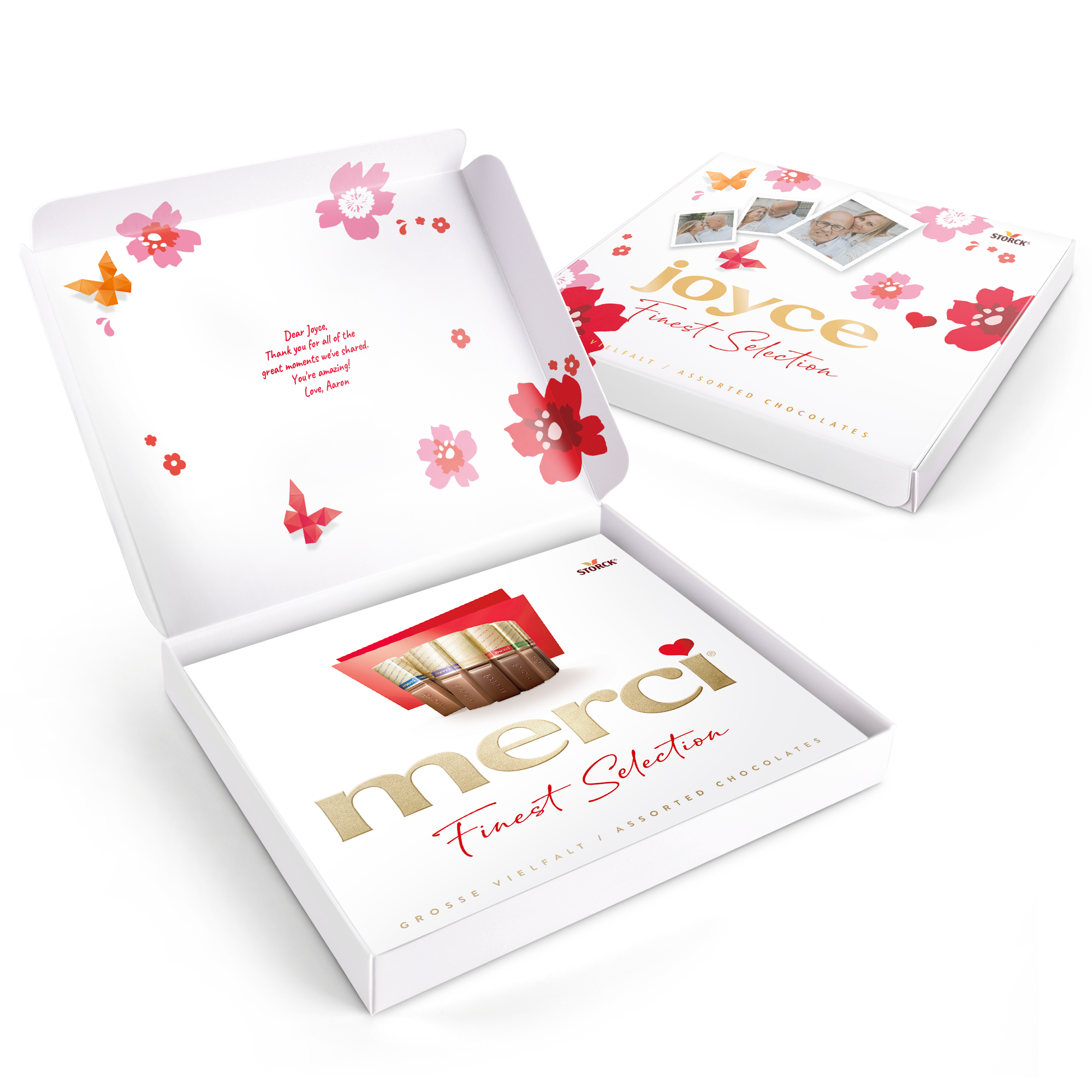 Merci chocolate with personalised card - 250 grams