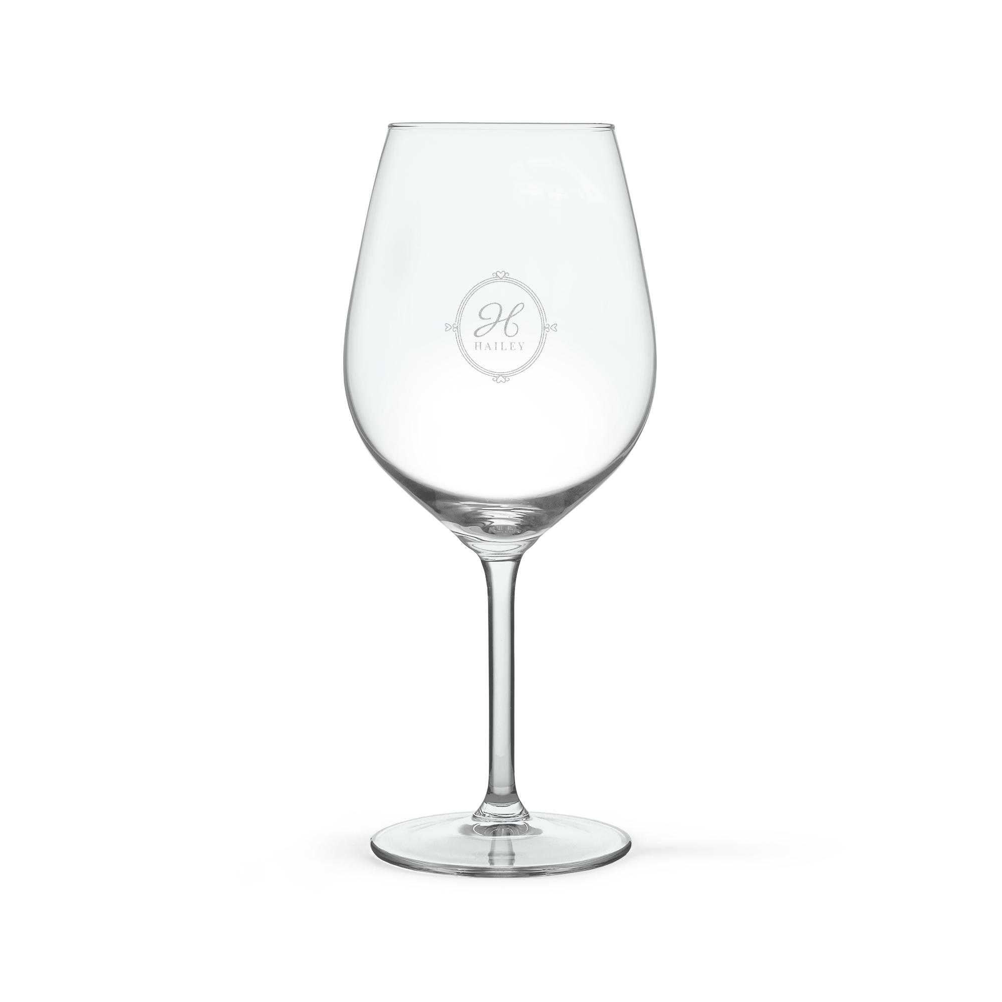 Personalised Red Wine Glass