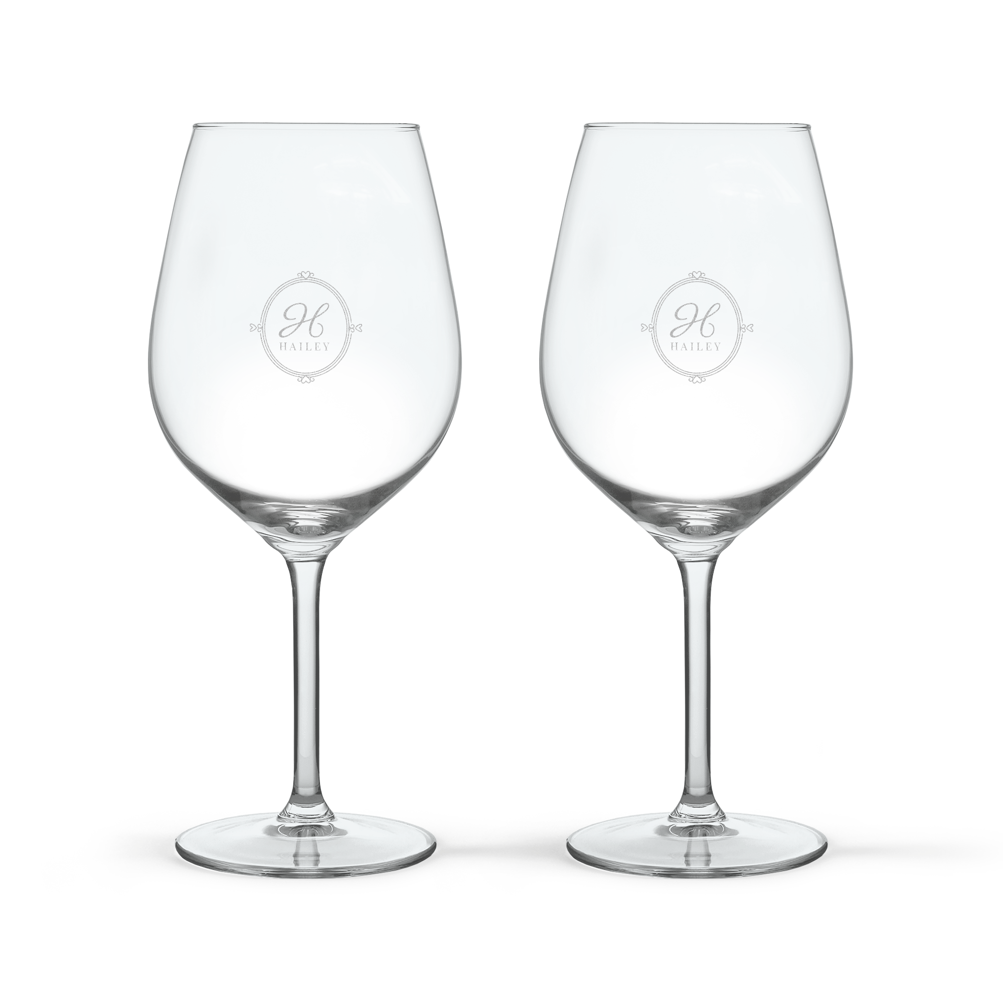 Personalised Red Wine Glasses - 2 pcs