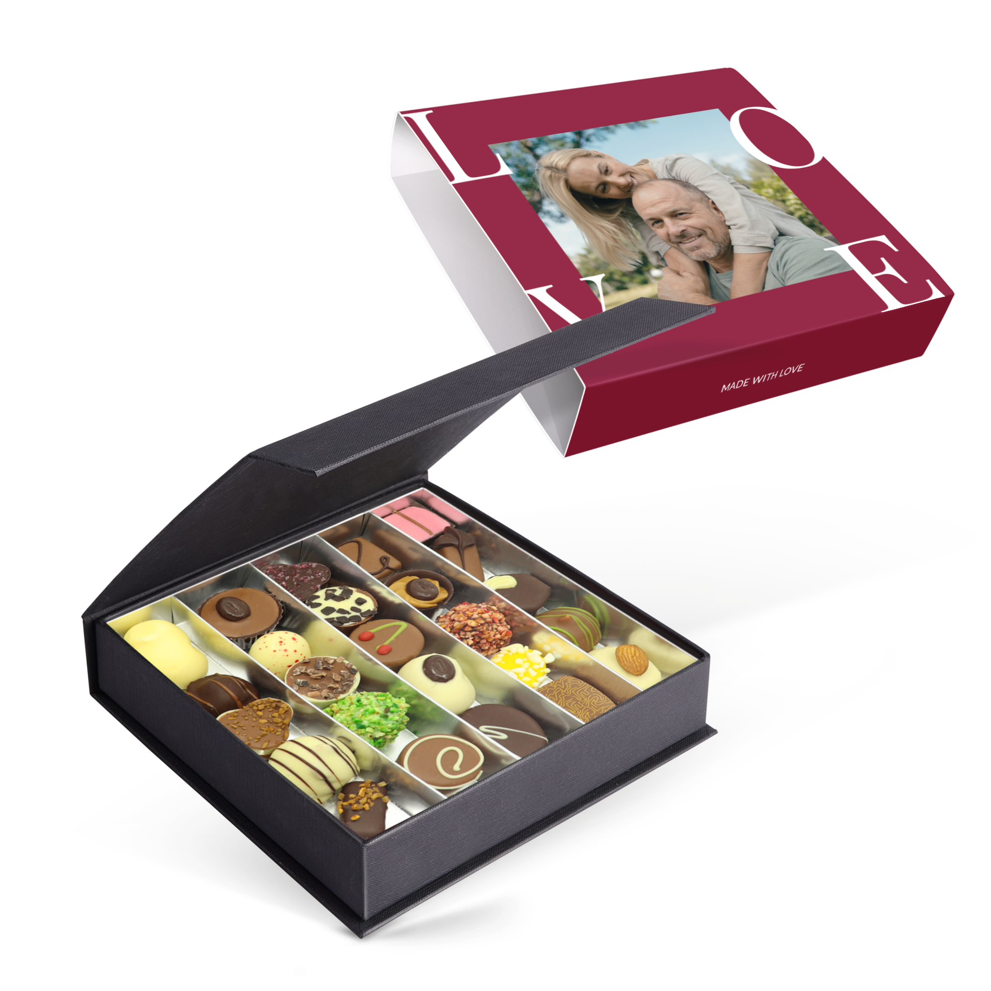 Personalised Deluxe Chocolate Gift Box - Valentine's Day