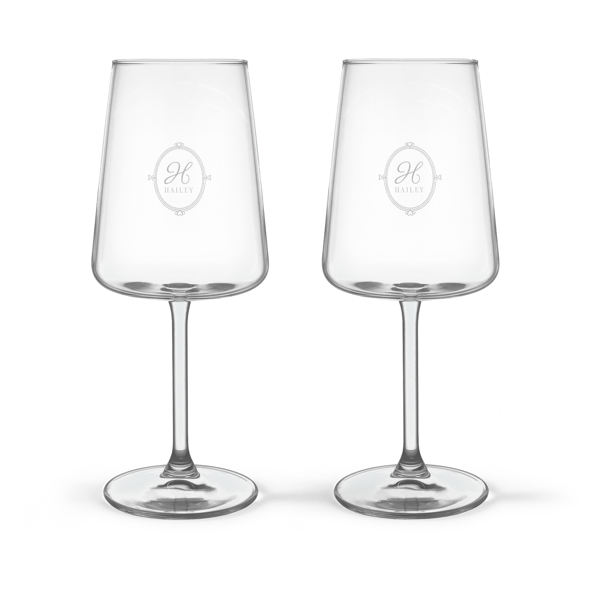 Personalised wine glass - Red - Luxury glass - 2 pcs